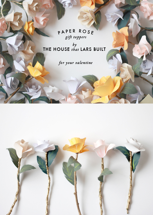 DIY Paper Heart Wreath - The House That Lars Built