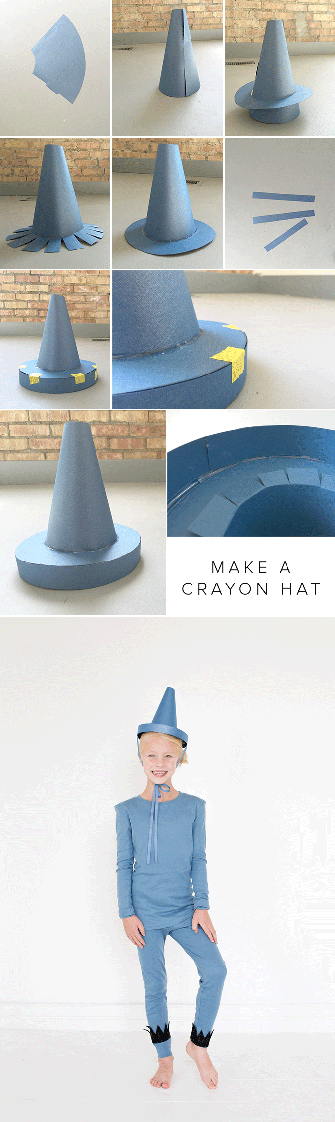 Cut Out Crayon Hat Template