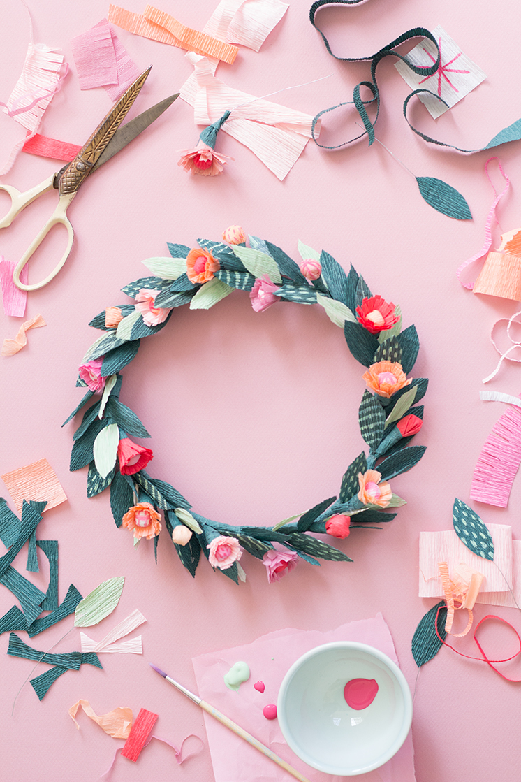 DIY Paper Spring Floral Crown The House That Lars Built