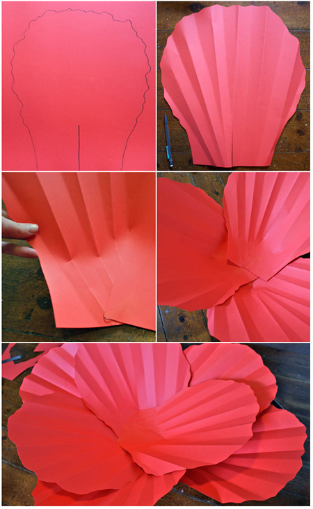 How to Make Giant Paper Flowers 