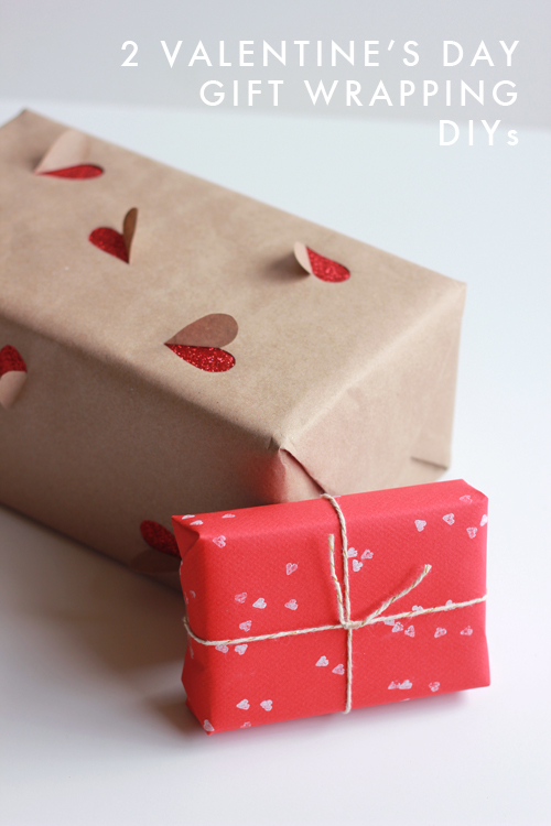 2 simple Valentine’s Day gift wrapping ideas