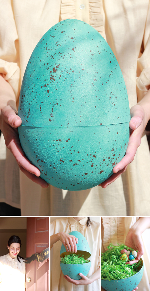 Make a giant robin's egg East Egg