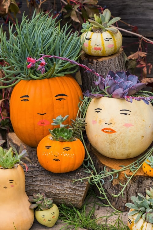DIY Pumpkin Family Halloween Decor