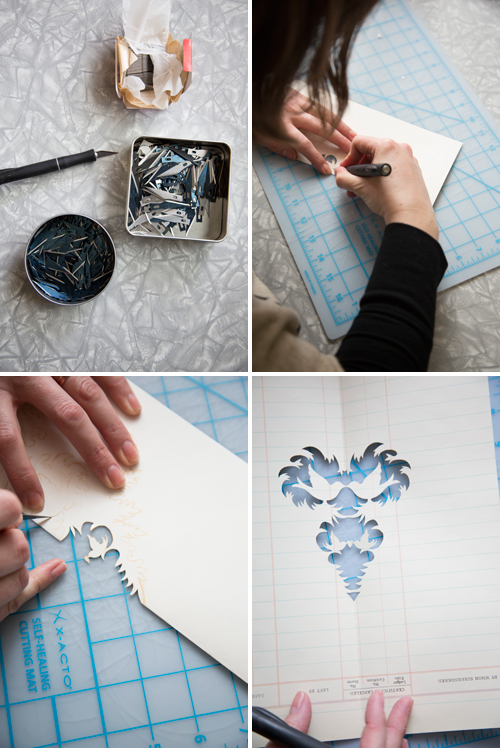 steps to paper cutting with Cindy Bean