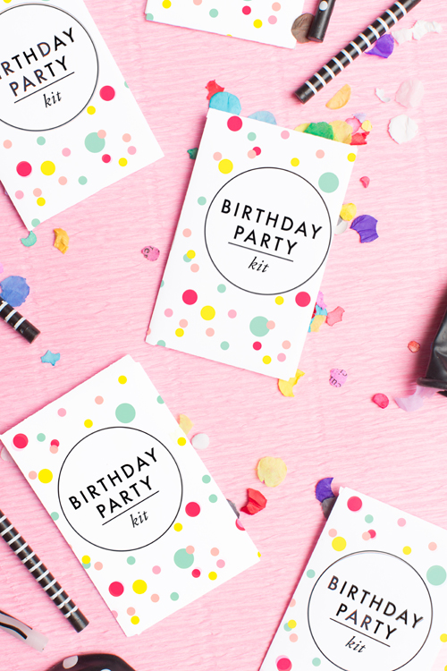 free printable birthday party kit