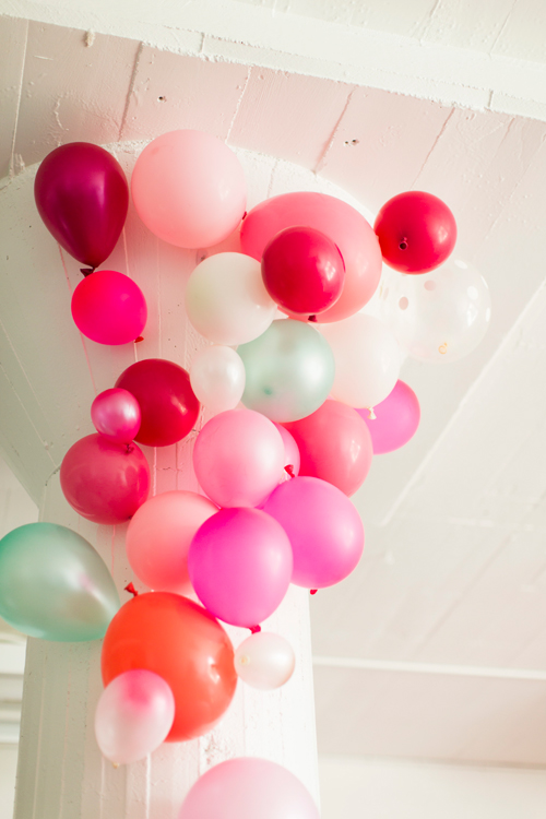 Flamingo Pop. A bridal collaboration with BHLDN and The House That Lars Built. Balloon installation by Brittany Watson Jepsen. Balloons provided by Zurchers Party store. Photo by Jessica Peterson.