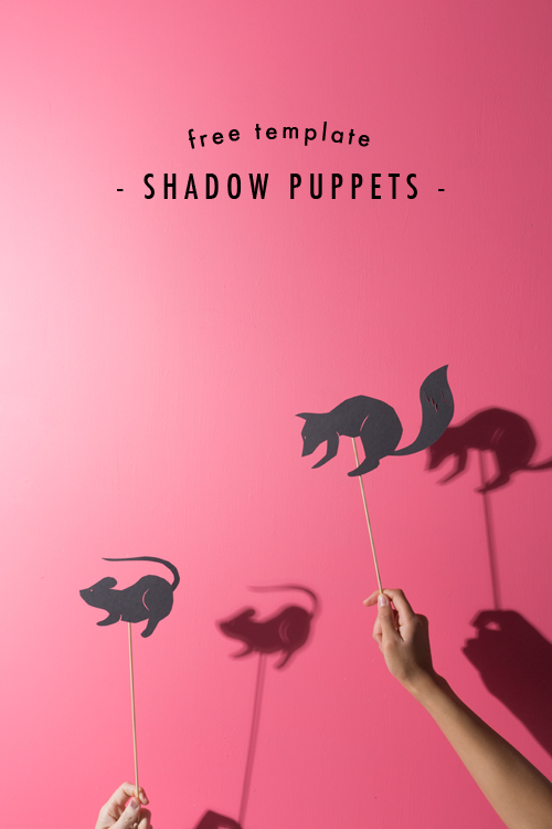 Shadow puppets & Cricut template - The House That Lars Built