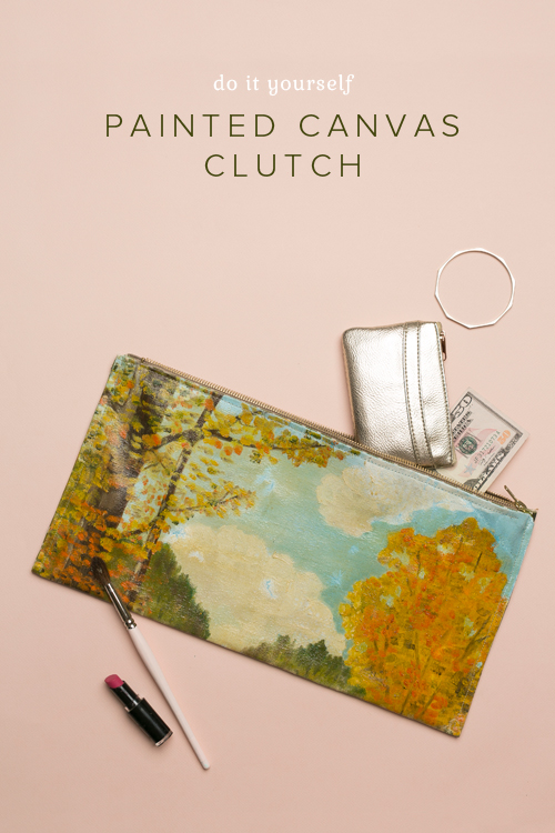 DIY Clutch Retro Painted Wallet