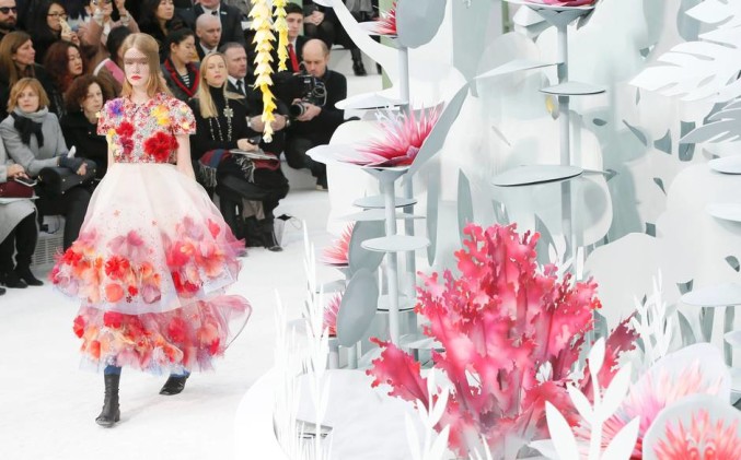 botanical garden Chanel couture spring 2015