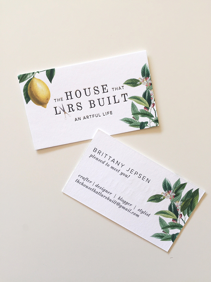 the house that lars built business cards