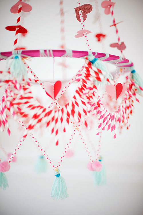 valentine’s day polish chandelier