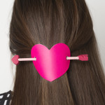 heart and arrow hair pin