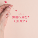 Cupid’s arrow collar pin