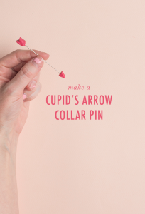 Make a Valentine's Day cupid's arrow pin