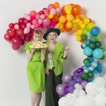 St. Patrick’s Day rainbow balloon arch
