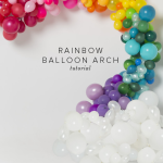 rainbow balloon arch tutorial