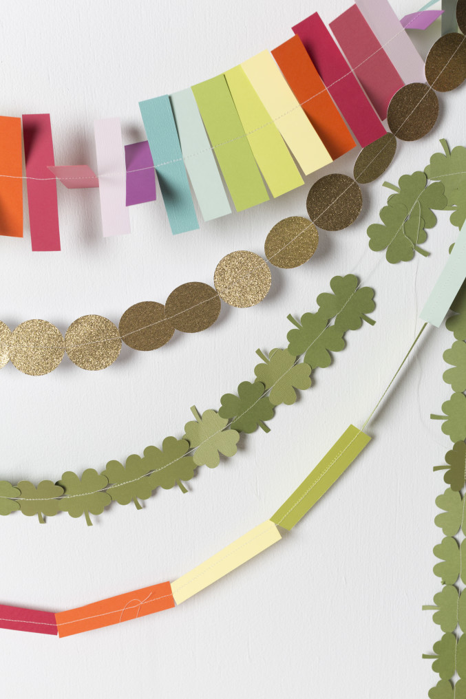 DIY Shamrock and Rainbow Garland for St. Patrick's Day
