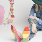DIY painted Rainbow St. Patrick’s Day Shoes