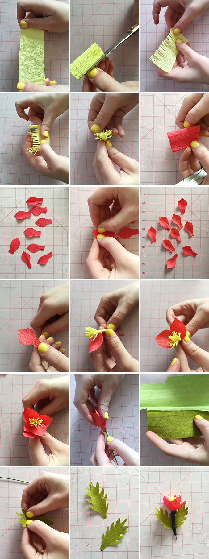 Paper flower instructions