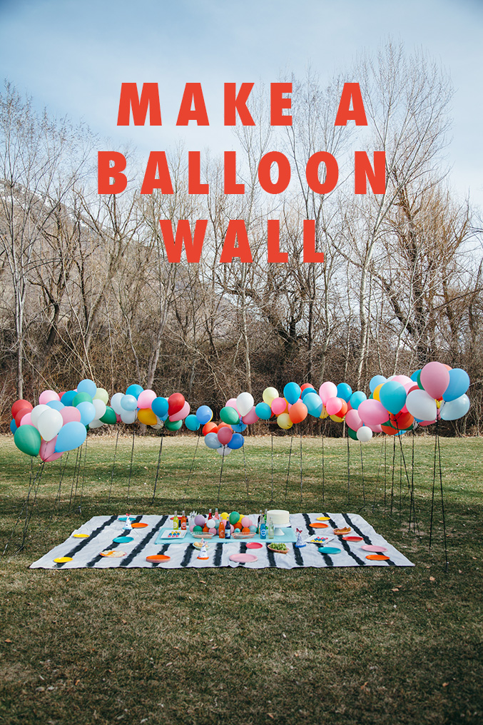 Make a balloon wall