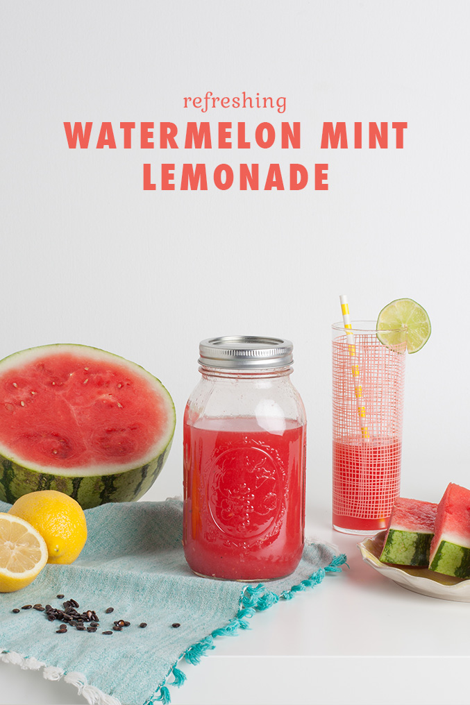 Watermelon lime lemonade