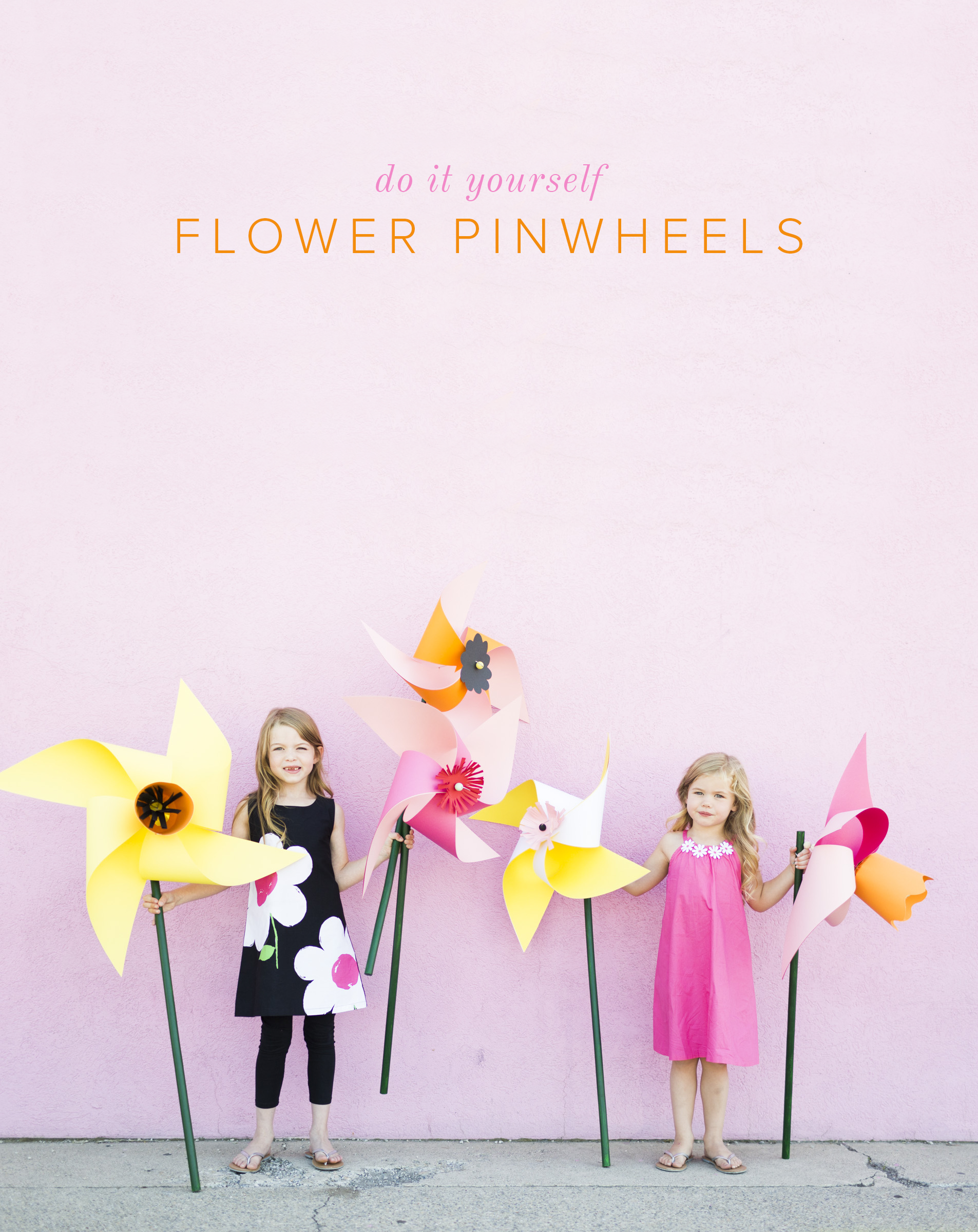 diy flower pinwheels 