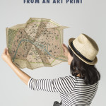 MAKE A FOLDABLE TRAVEL MAP FROM AN ART PRINT