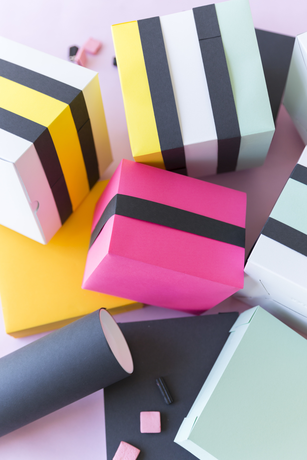 DIY licorice allsorts wrapping paper