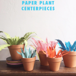 Paper plant centerpieces