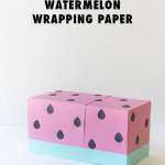 Turn your wrapping paper into a watermelon!