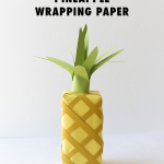 Turn your wrapping paper into a pineapple!