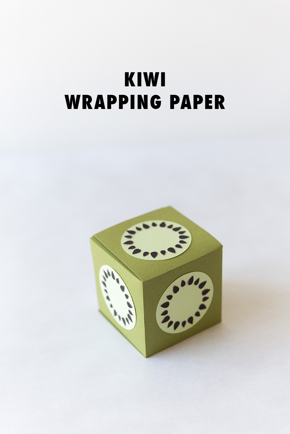 Turn your wrapping paper into a kiwi! 
