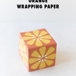 Turn your wrapping paper into an orange!