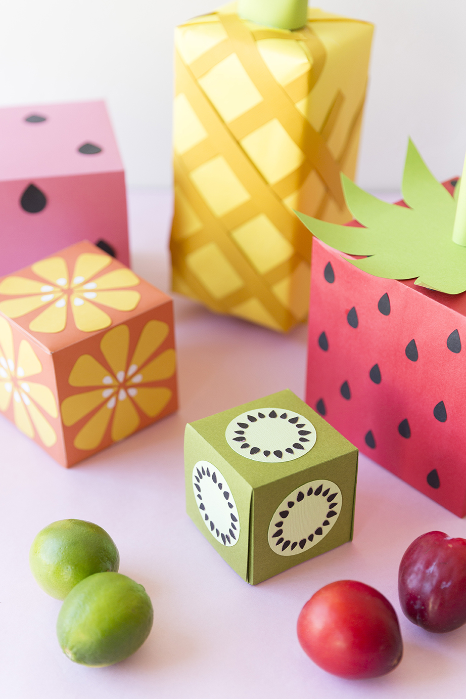 Turn your wrapping paper into fruit! 