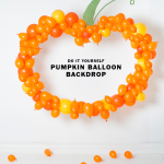 Pumpkin balloon photobooth backdrop