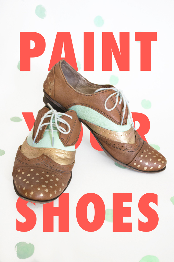 DIY painted shoes