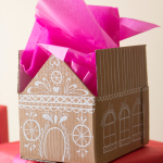 Gingerbread house gift box tutorial