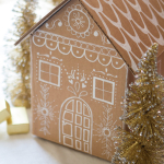 Gingerbread house gift box tutorial