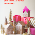 DIY gingerbread gift box