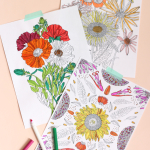 Flowers Coloring Book by The House That Lars Built