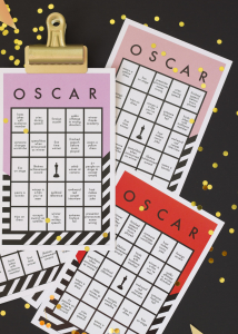 Free printable Oscar bingo card