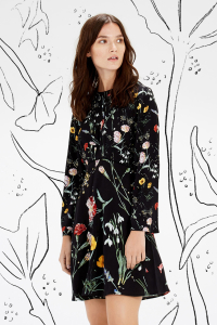 floral dress on black