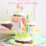 3D easter egg cupcake toppers