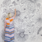 floral-coloring-mural
