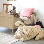 Giant arm knit bunny