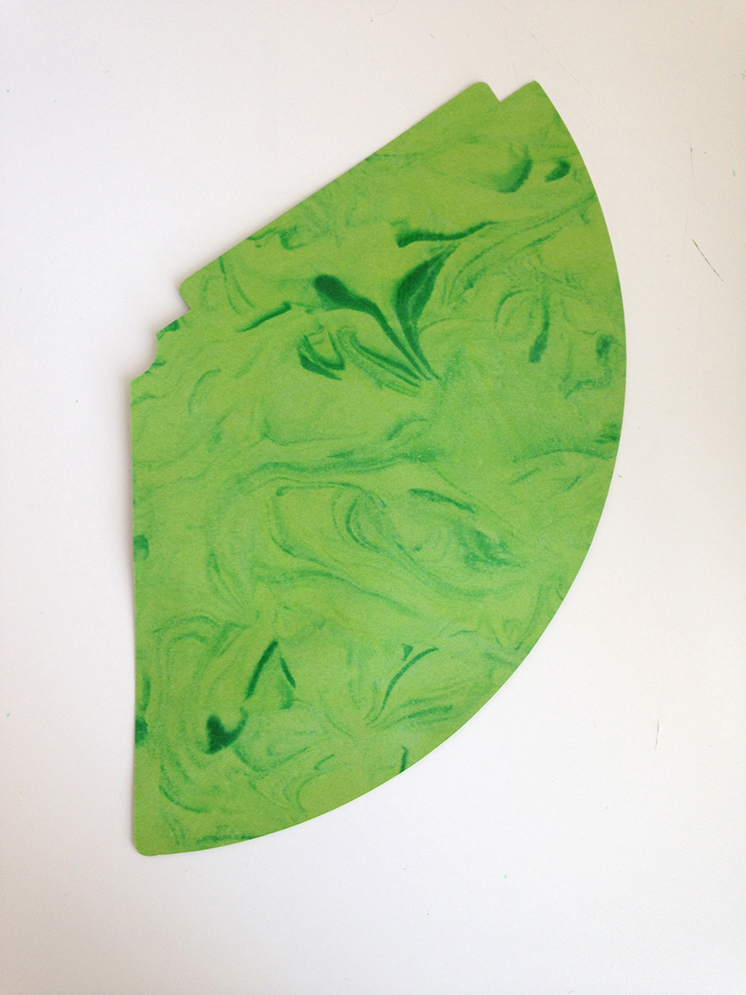 DIY marbled shamrock party hats for St. Patrick's Day