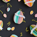 3D Easter Egg paper name tags