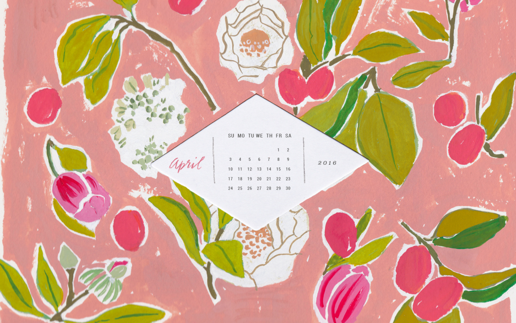 April desktop and iphone calendars - The House That Lars Built