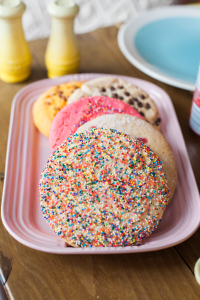 Mexican Cookies with Le Creuset Pink PLatter