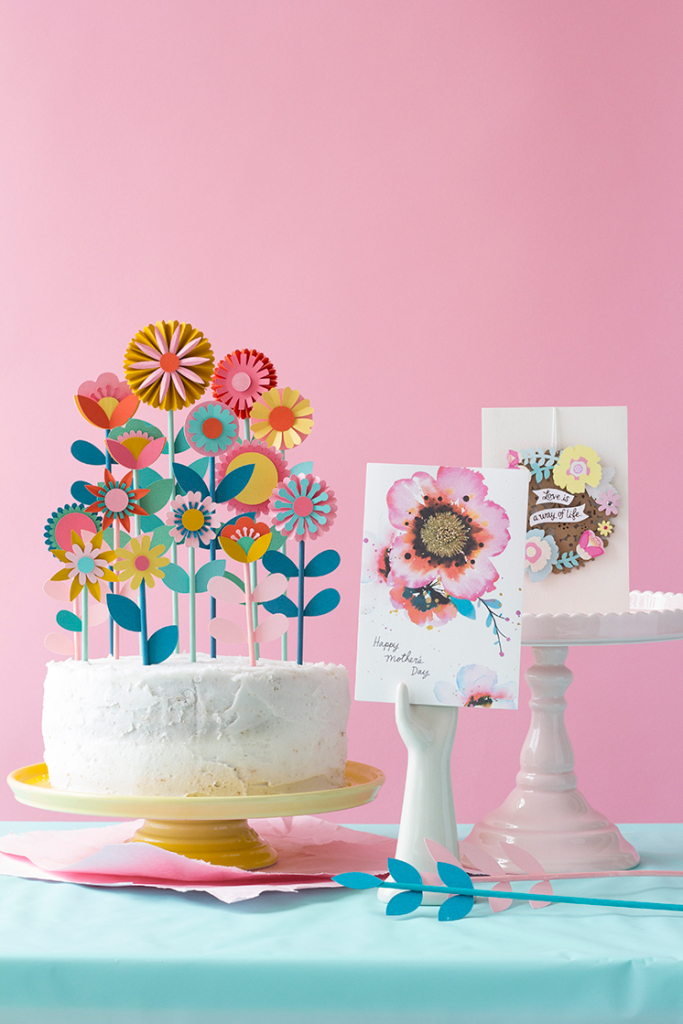 Mother's day floral cake topper - The House That Lars Built